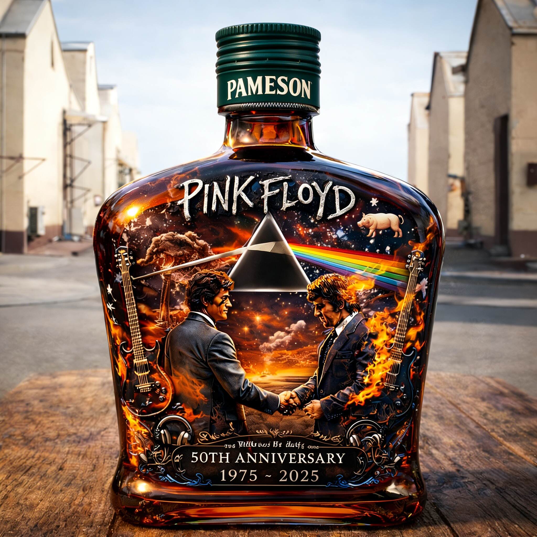 Pink Floyd – “Wish You Were Here” 50th Anniversary Edition Whisky Bottle