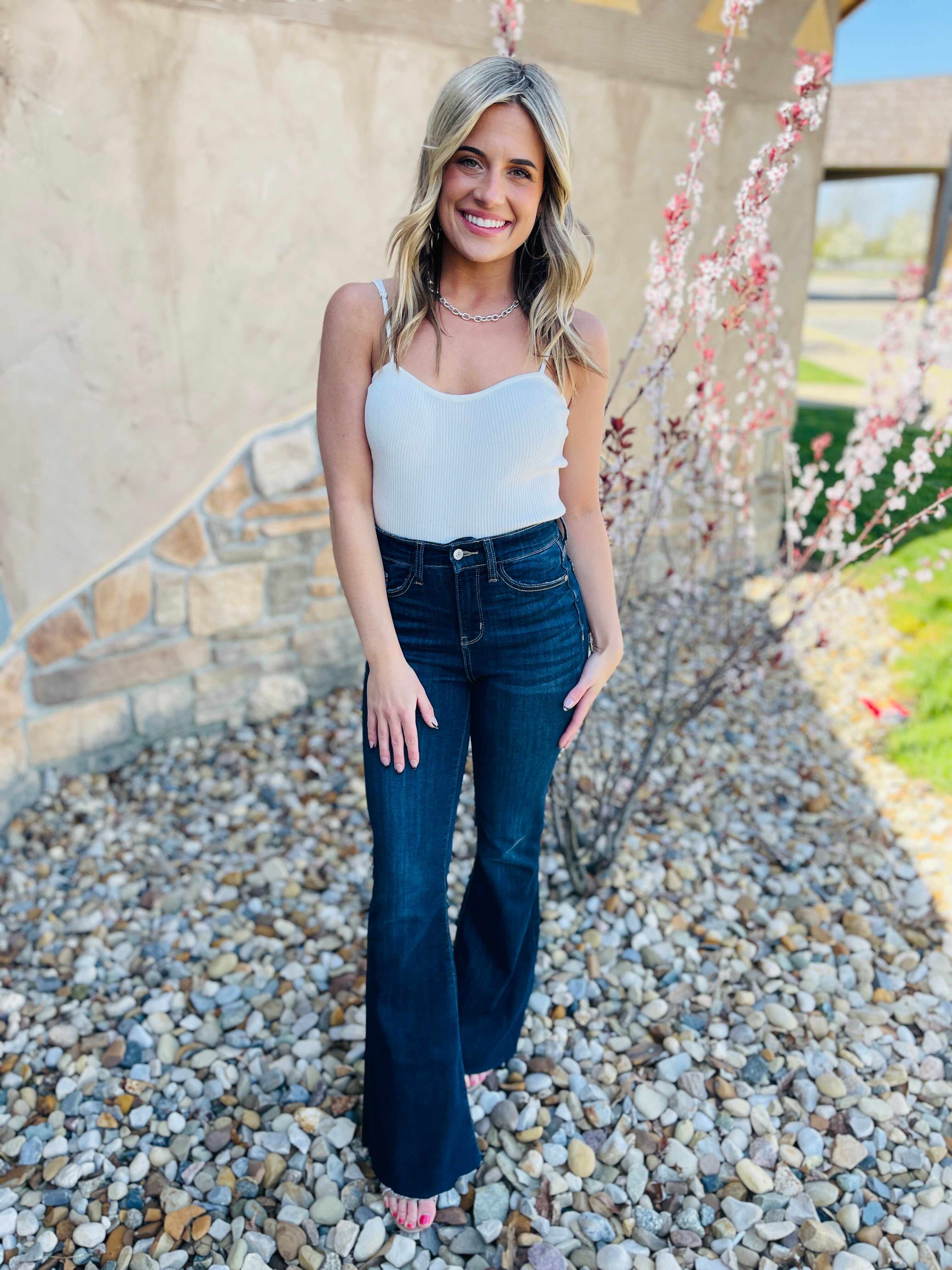 RESTOCK! REG/CURVY See Ya There Flare Jeans