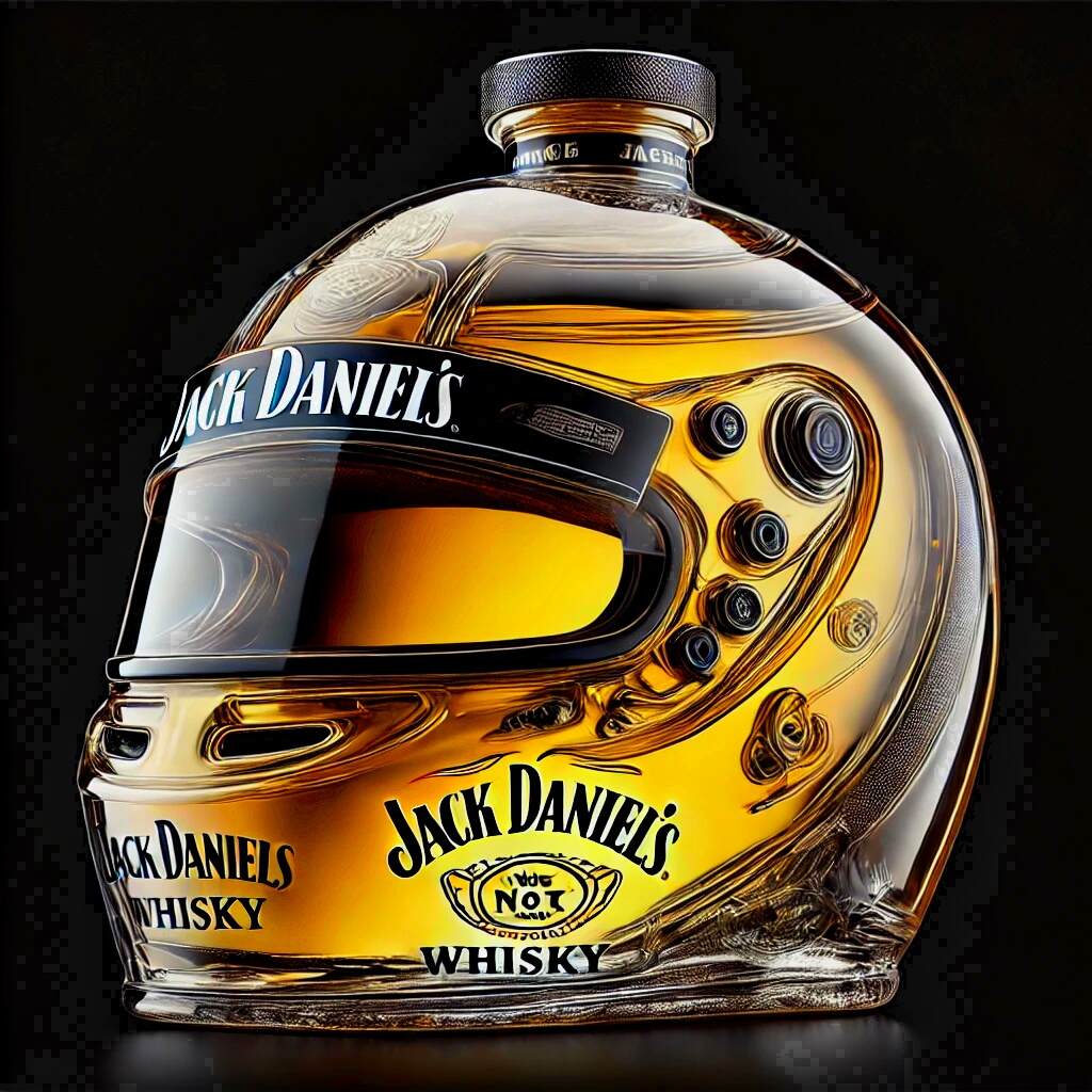 Helmet Whiskey Bottle