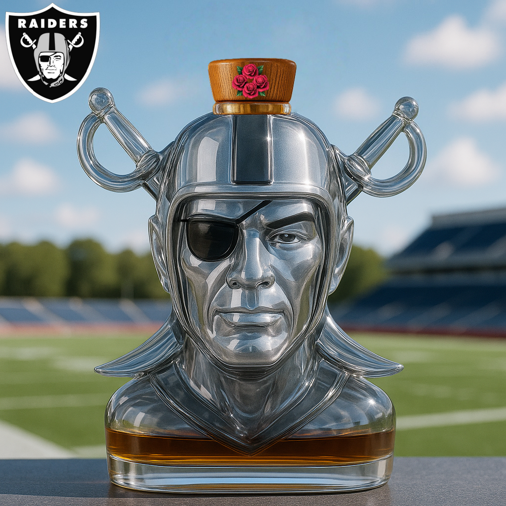 Las Vegas Raiders Whiskey Bottle