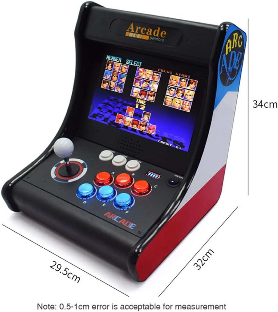10000 Games in 1 Box Arcade Game Console, 10-inch HD Screen Game Console or PC Projector 4K TV, 2-4 Players Online Game, 3D Games, Search/ Save/Hide/Pause Game