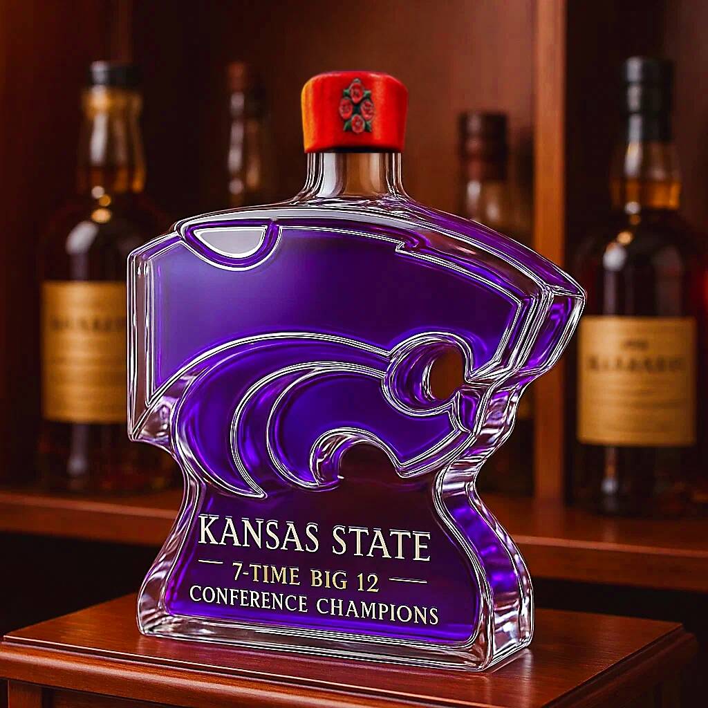 Kansas State Wildcats 7-time Big 12 Conference Champions Whiskey