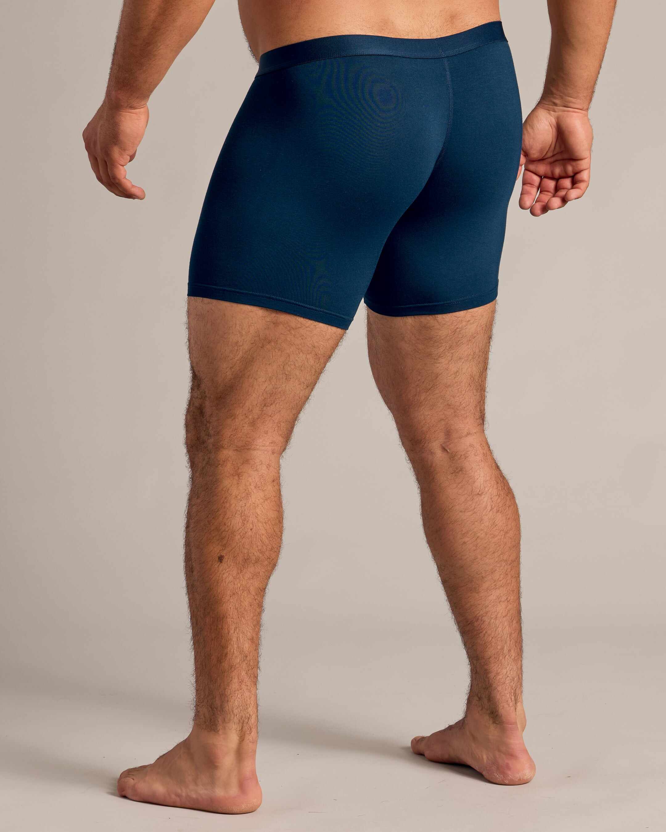 Navy Boxer Briefs W/ Fly 3-Pack