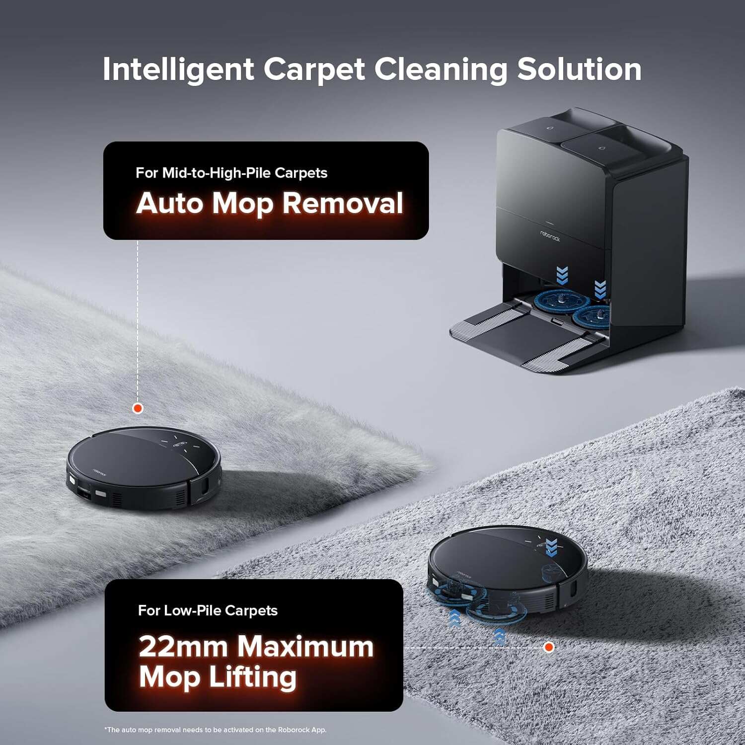 roborock Saros 10R Robot Vacuum and Mop, 22,000 Pa Suction, Zero-Tangling, 3.14’’ Ultra Slim