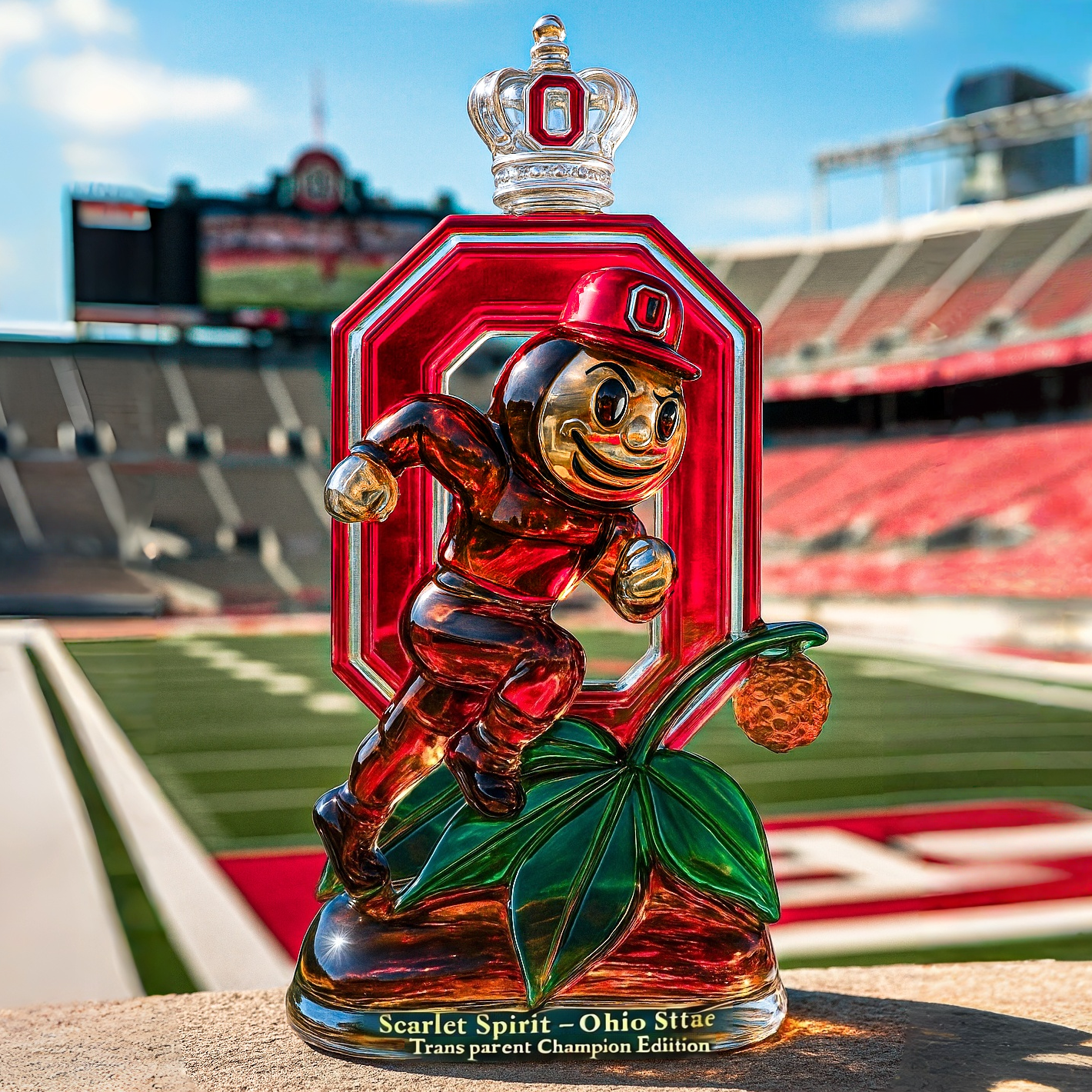 Ohio State Champion Edition Whiskey Bottle