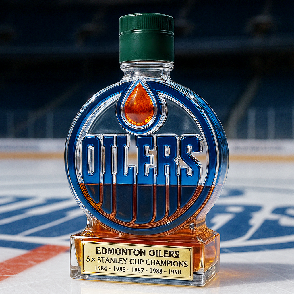 Edmonton Oilers Limited Edition Whiskey Bottle