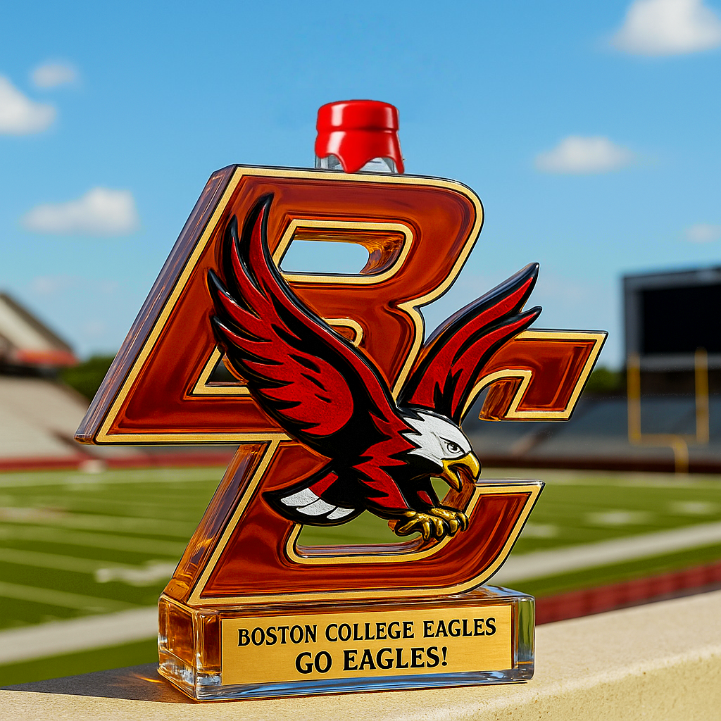 Boston College whiskey bottle