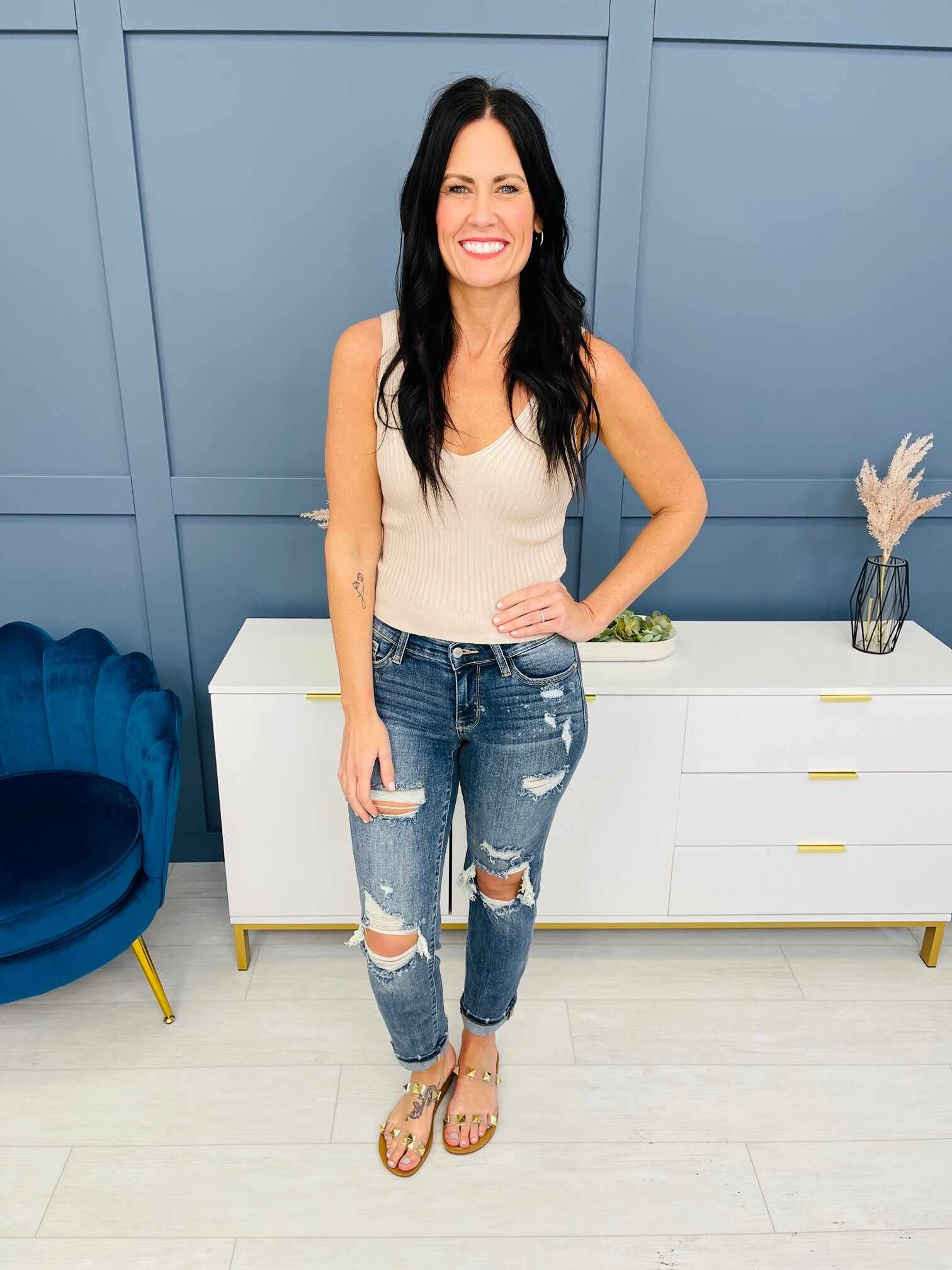 Restock! REG/CURVY Somewhere On a Bleach Mid Rise Boyfriend Jeans