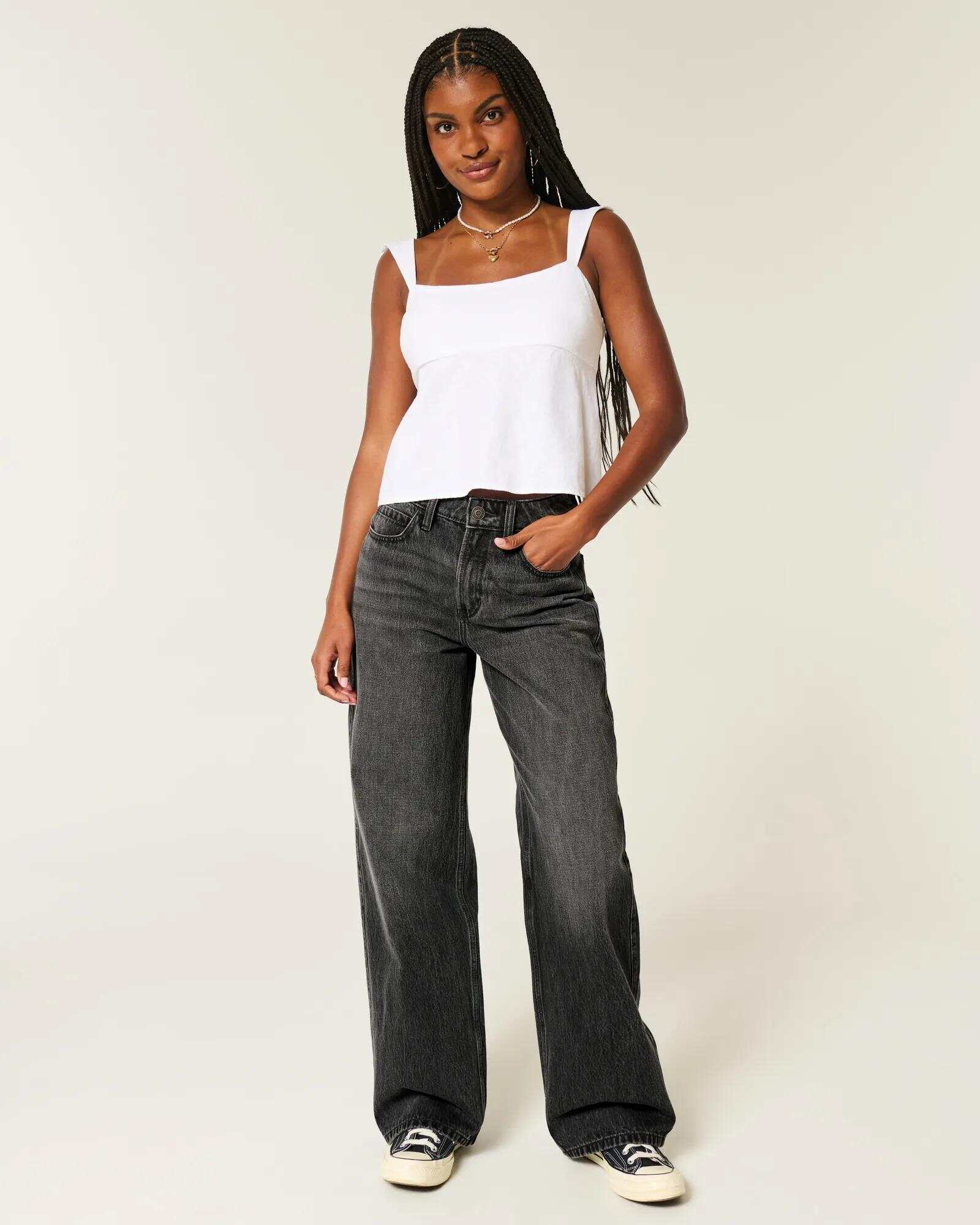 High-Rise Baggy Jeans