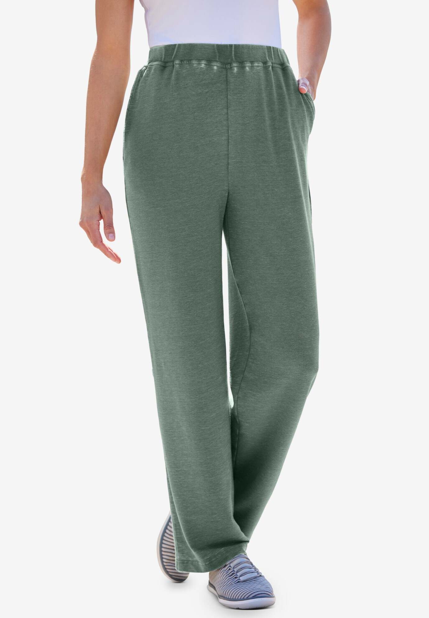 Cloud Bliss Wide-Leg French Terry Pant