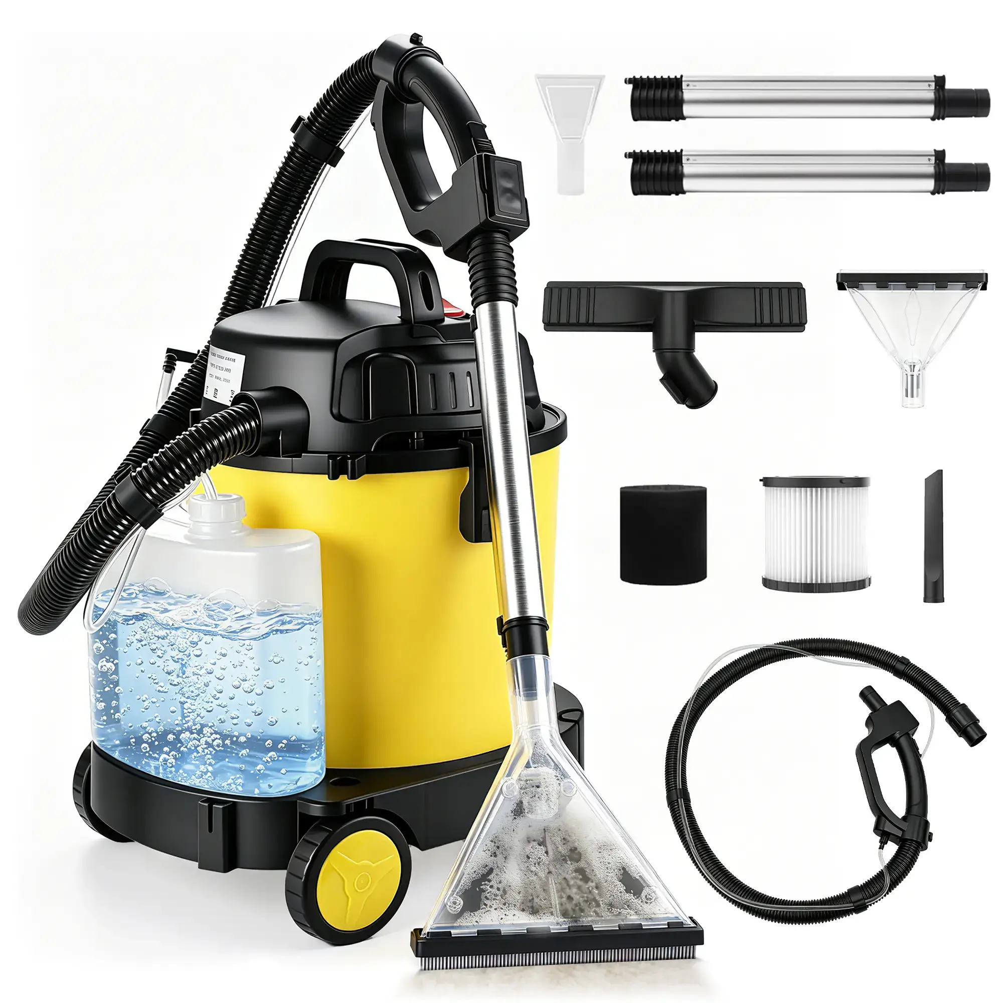 5.5+1 Gallon Wet & Dry Vacuum – 17 kPa Powerful Suction, 4-in-1 Multi-Purpose Cleaner with 15 ft Cord, Quiet 70 dB Operation – Ideal for Dog Hair, Garage, Home & Car