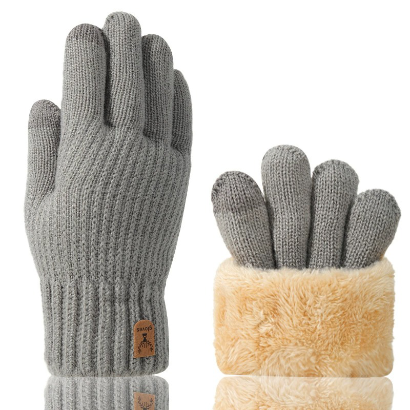 Cozy Winter Gloves With Fuzzy Cuff