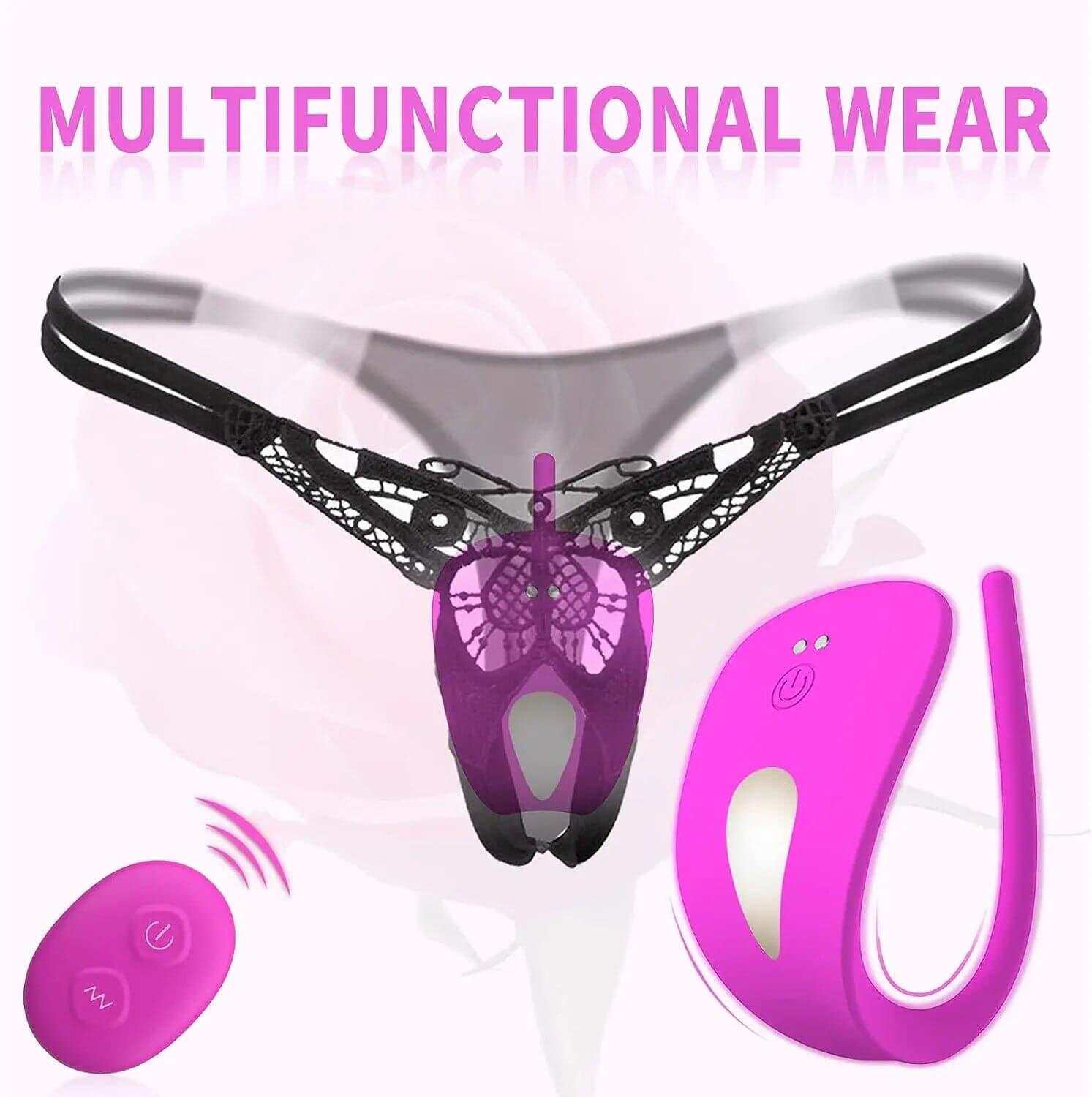 PASSION PULSE Vibrating Panties: Portable Panty Vibrator for Women