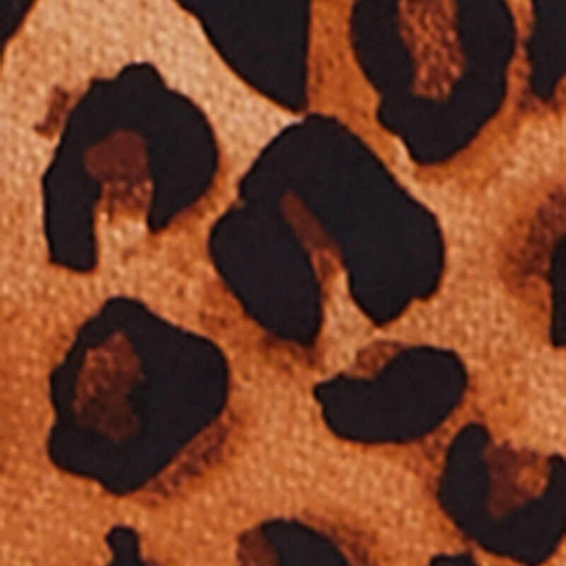 Leopard Print Smocked Tube Jumpsuit