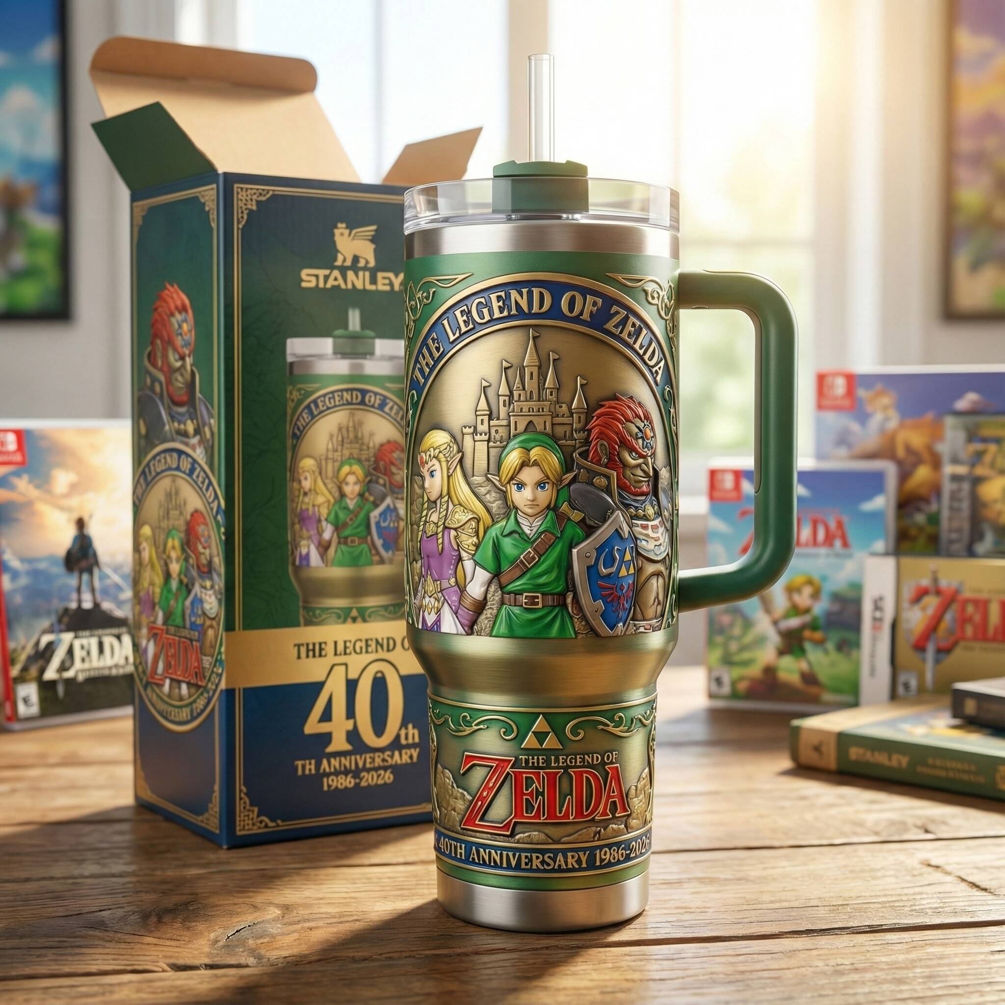 The Legend of Zelda 40th Anniversary Limited Edition StanleyTumbler