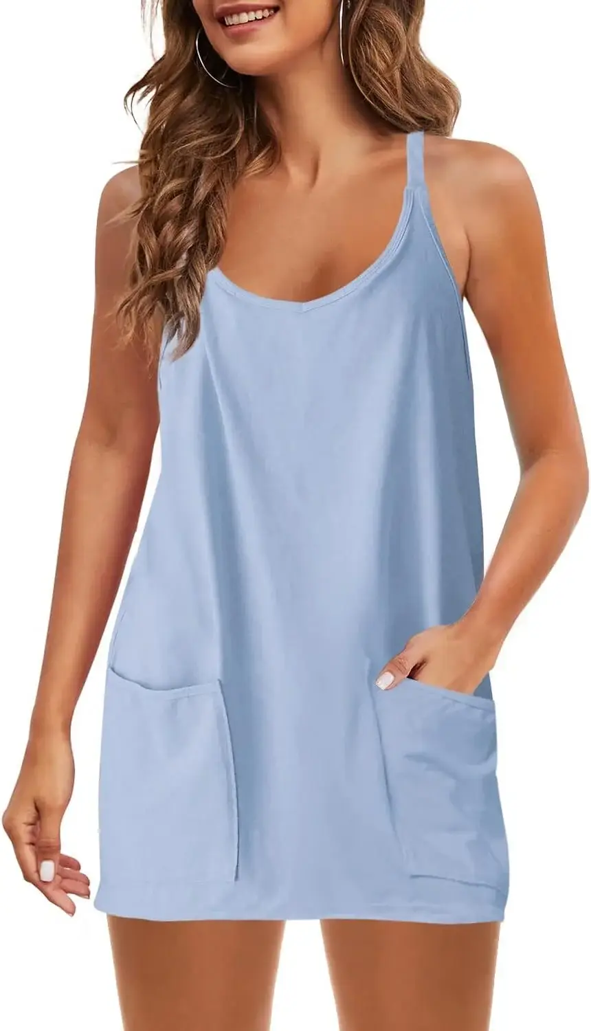 💝Last Day Promotion⚡Women's Womens Athletic Sleeveless Mini Dress