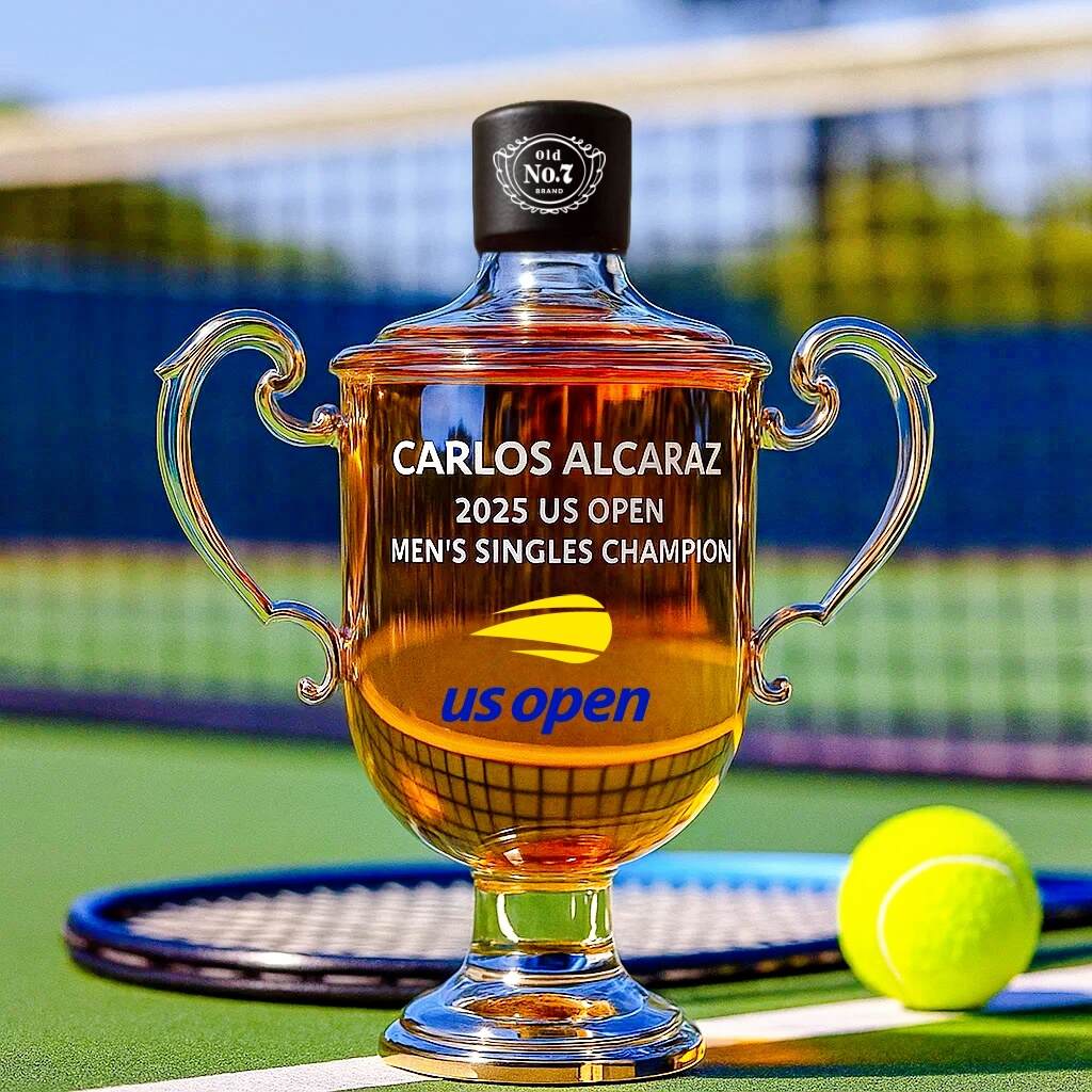 US Open Championship Carlos Alcaraz Whiskey Bottle