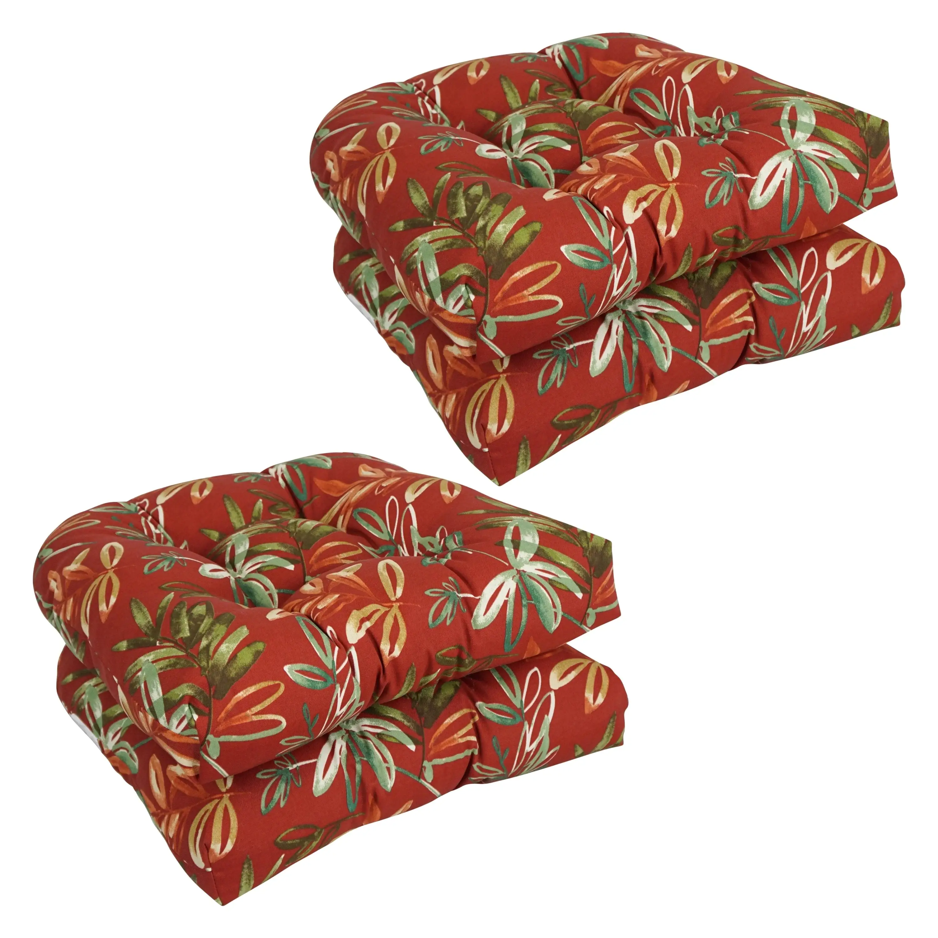 19-inch Rounded Back Indoor/Outdoor Chair Cushions (Set of 4) - 19