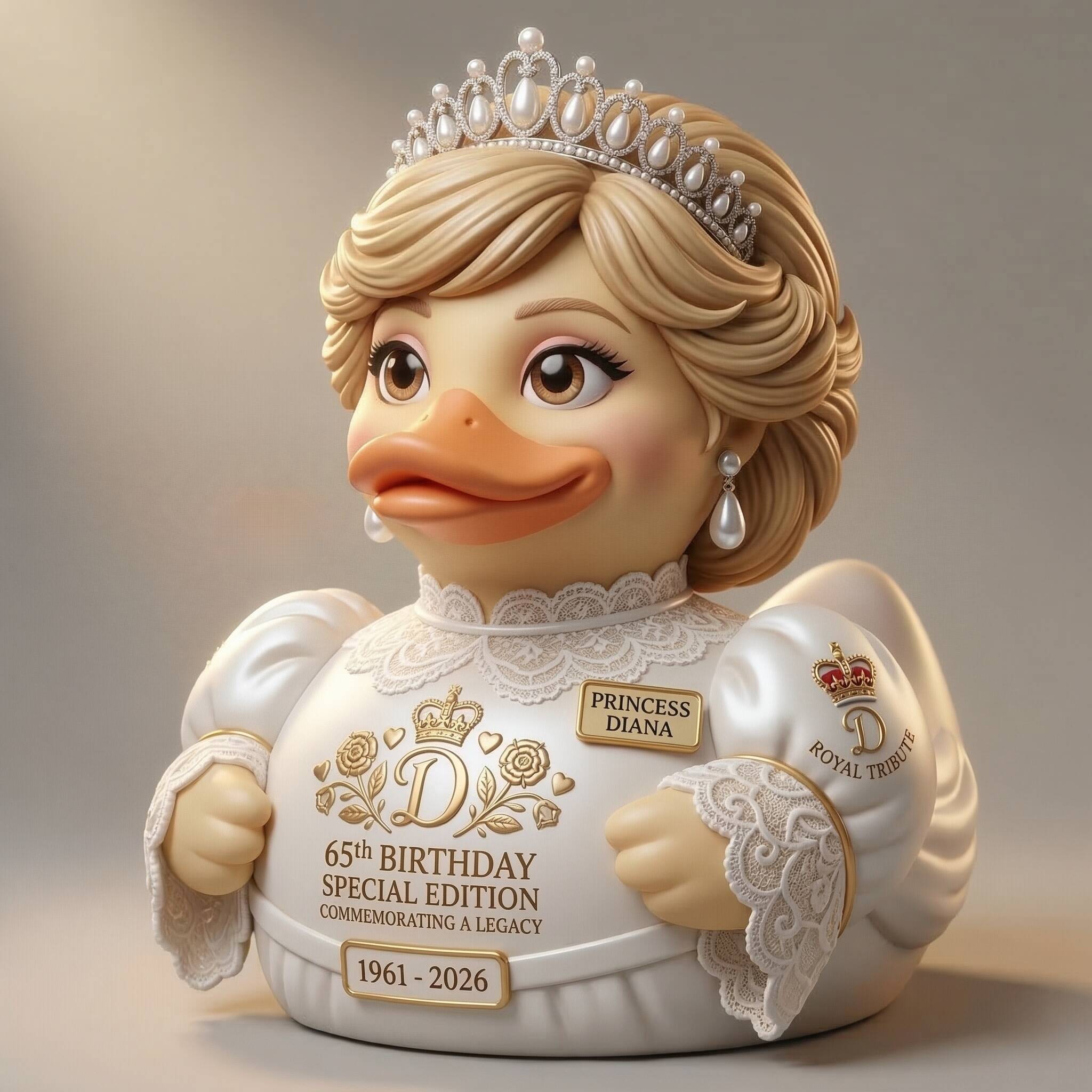 Princess Diana 65th Birthday Special Edition Commemorative Duck