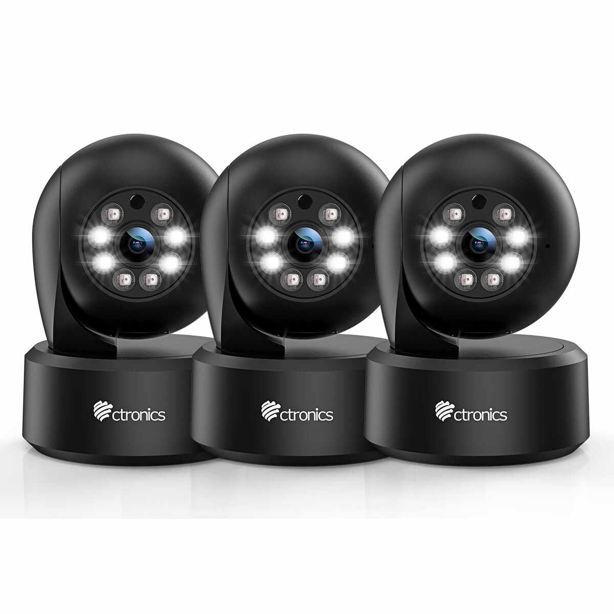 Ctronics 2.5K 4MP Surveillance Camera Indoor & 2.4Ghz WLAN with 20m Color Night Vision