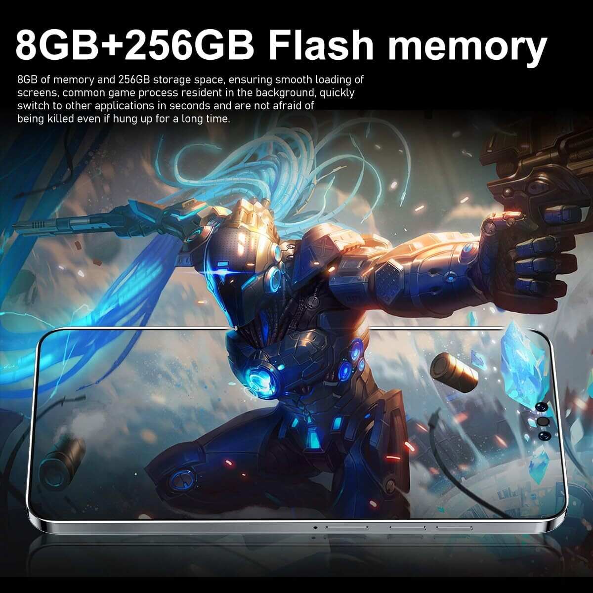 Unlocked Cell Phones Android 13 Phones 8GB+256GB Octa Core | 6.7