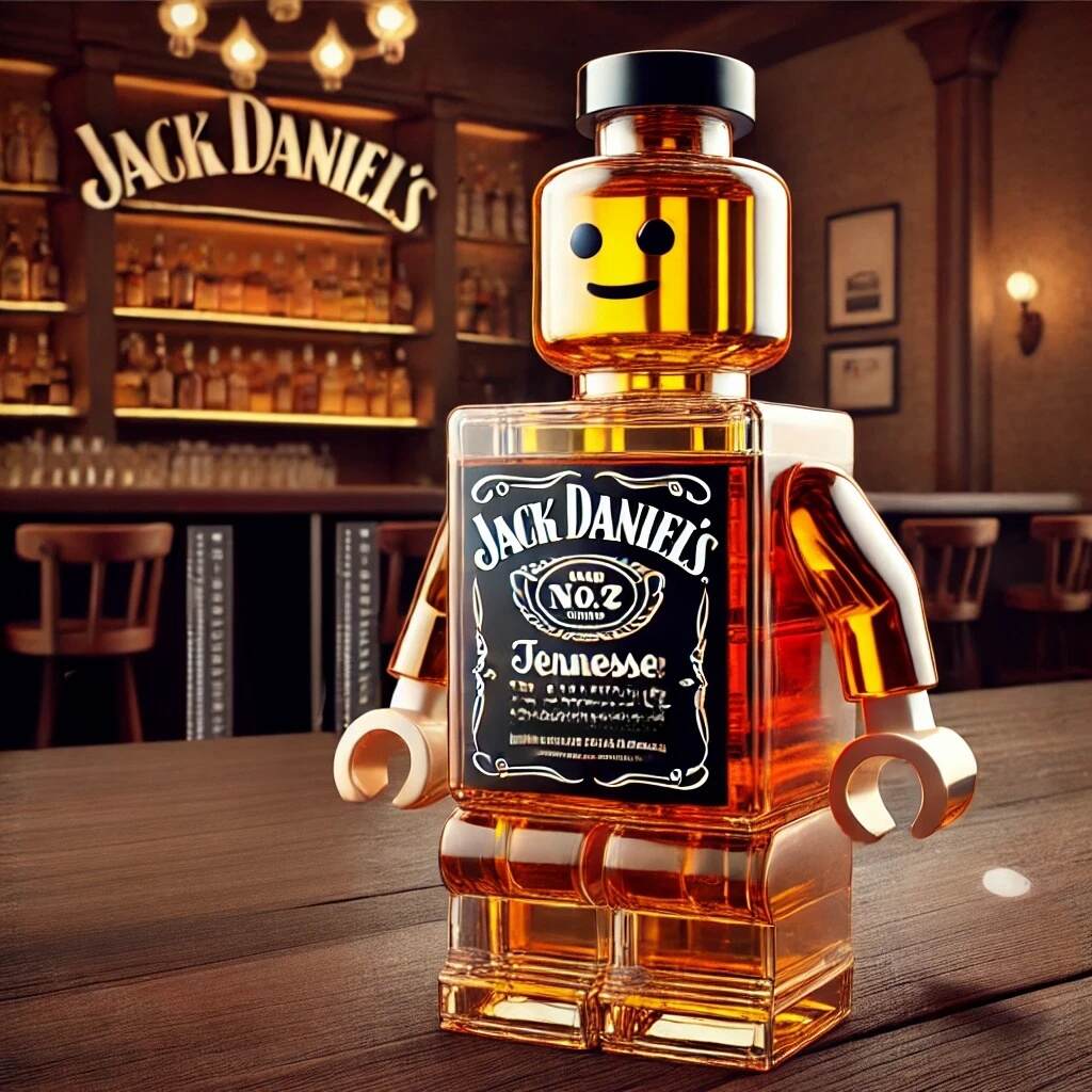 LEGO Minifigure Whiskey Bottle