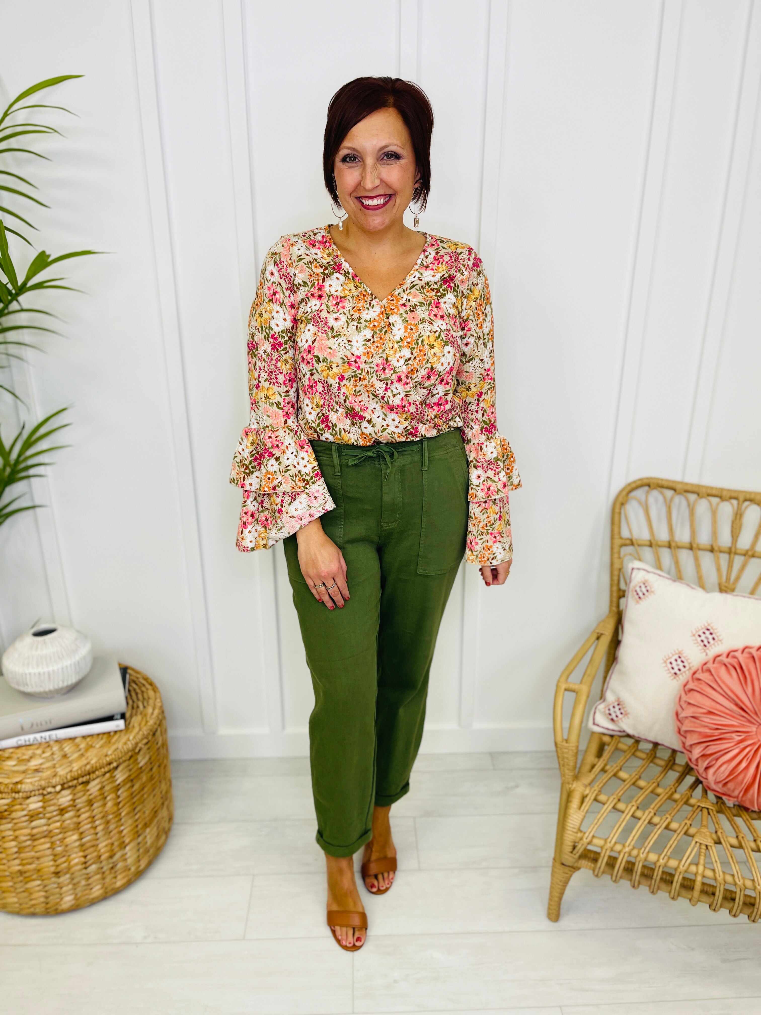 REG/CURVY Olive You Denim Jogger
