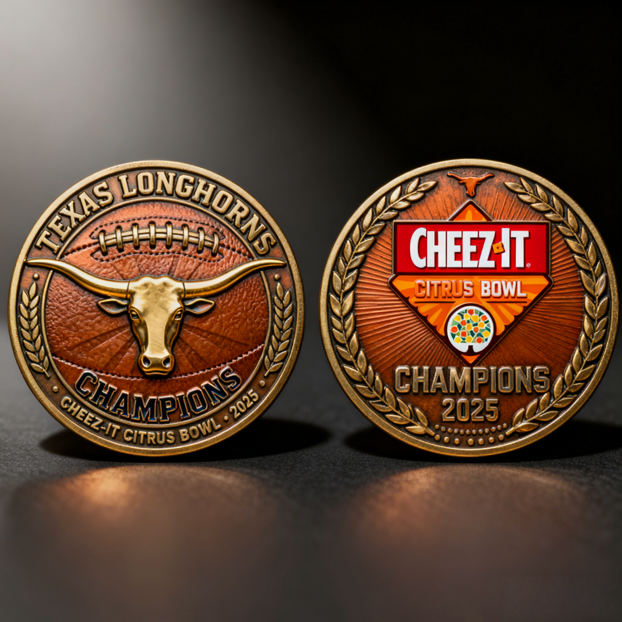 The Longhorns Cheez-It Citrus Bowl Champions 2025 Commemorative Coin