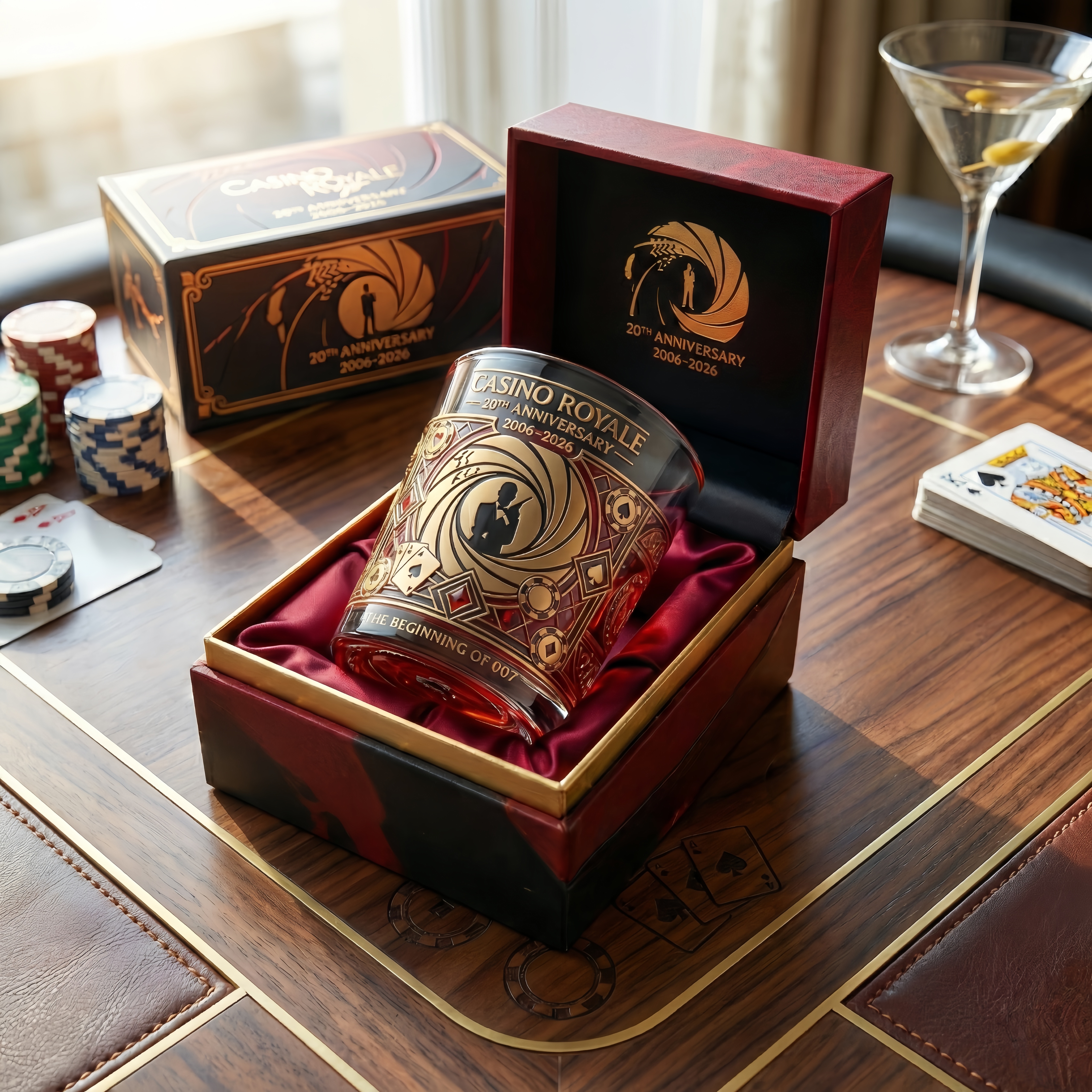 Casino Royale 20th Anniversary Commemorative Whiskey Glass (2006–2026)