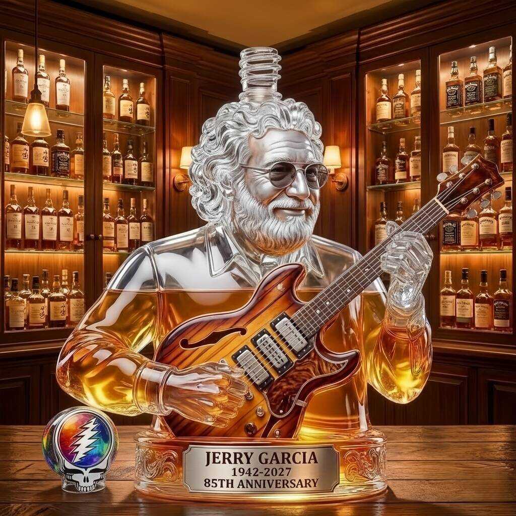 Jerry Garcia 85th Anniversary Whisky Bottle