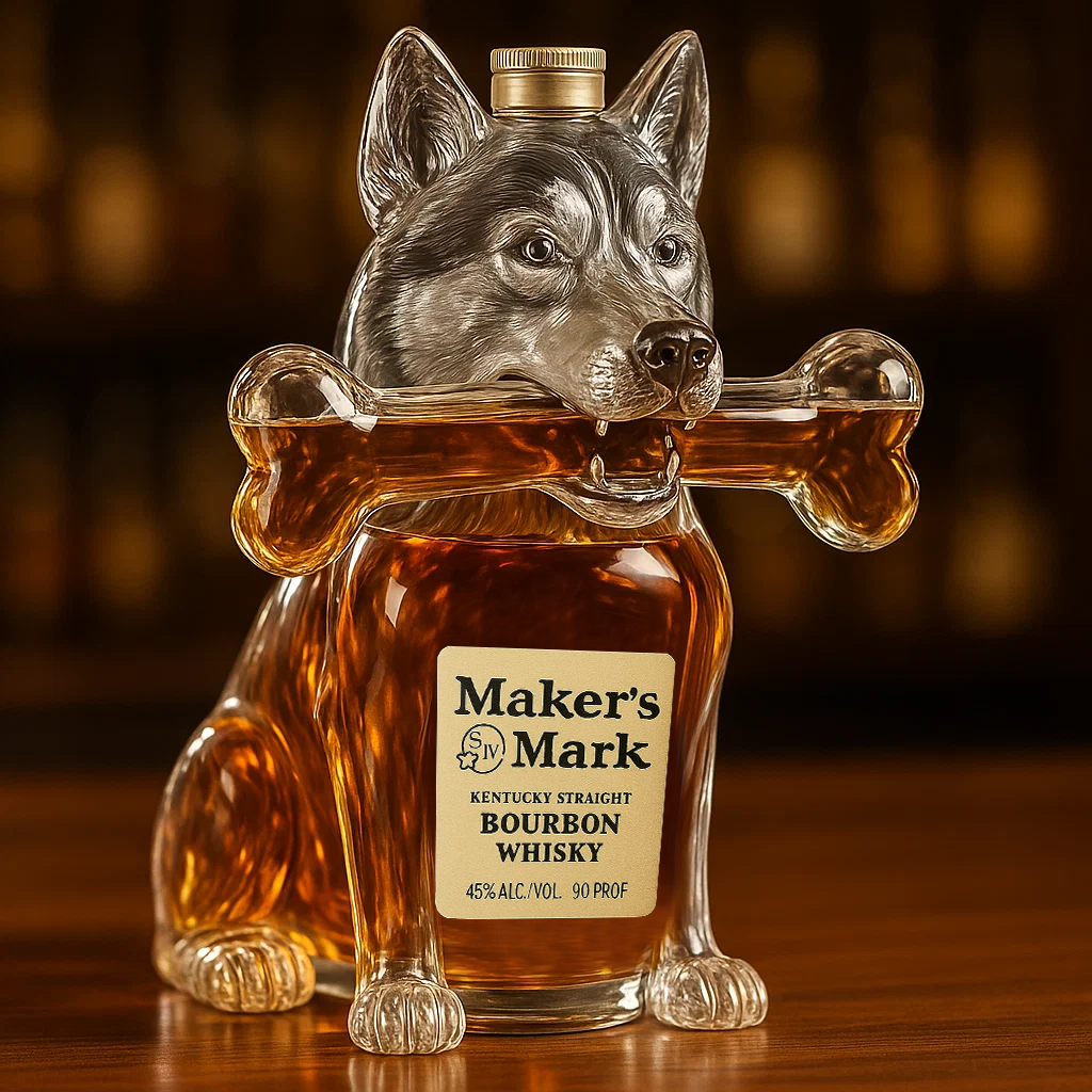 Husky Whiskey Bottle