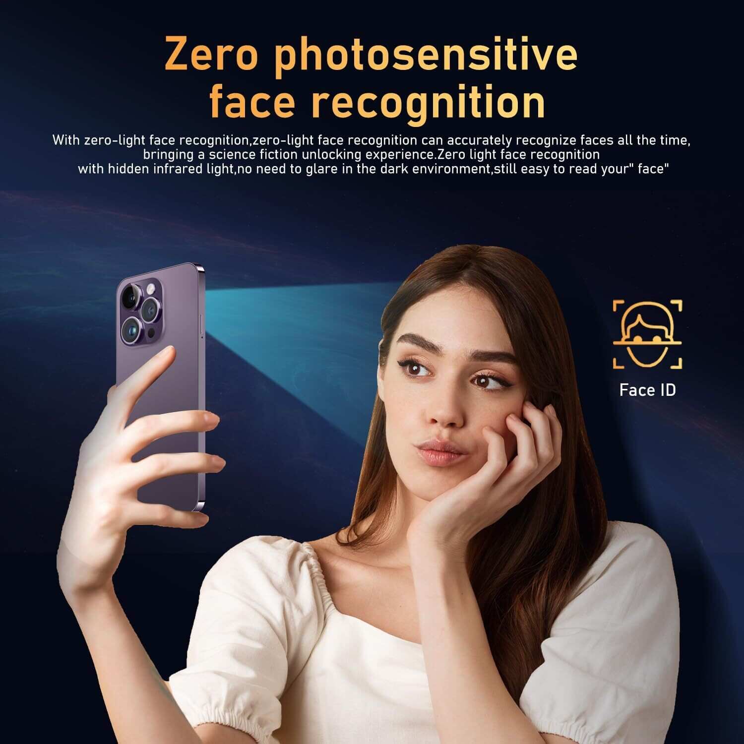 I15 Pro MAX Smartphone Unlocked Cell Phone,Battery 6800mAh 6.8 HD Screen Unlocked Phone,6+256GB Android 13 with 128GB Memory Card,Dual SIM/5G/Fingerprint Lock/Face ID (Blue Titanium, 6+256)