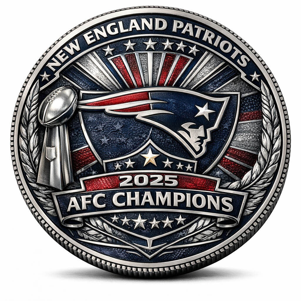 New England Patriots 2025 AFC Champions Commemorative Coin