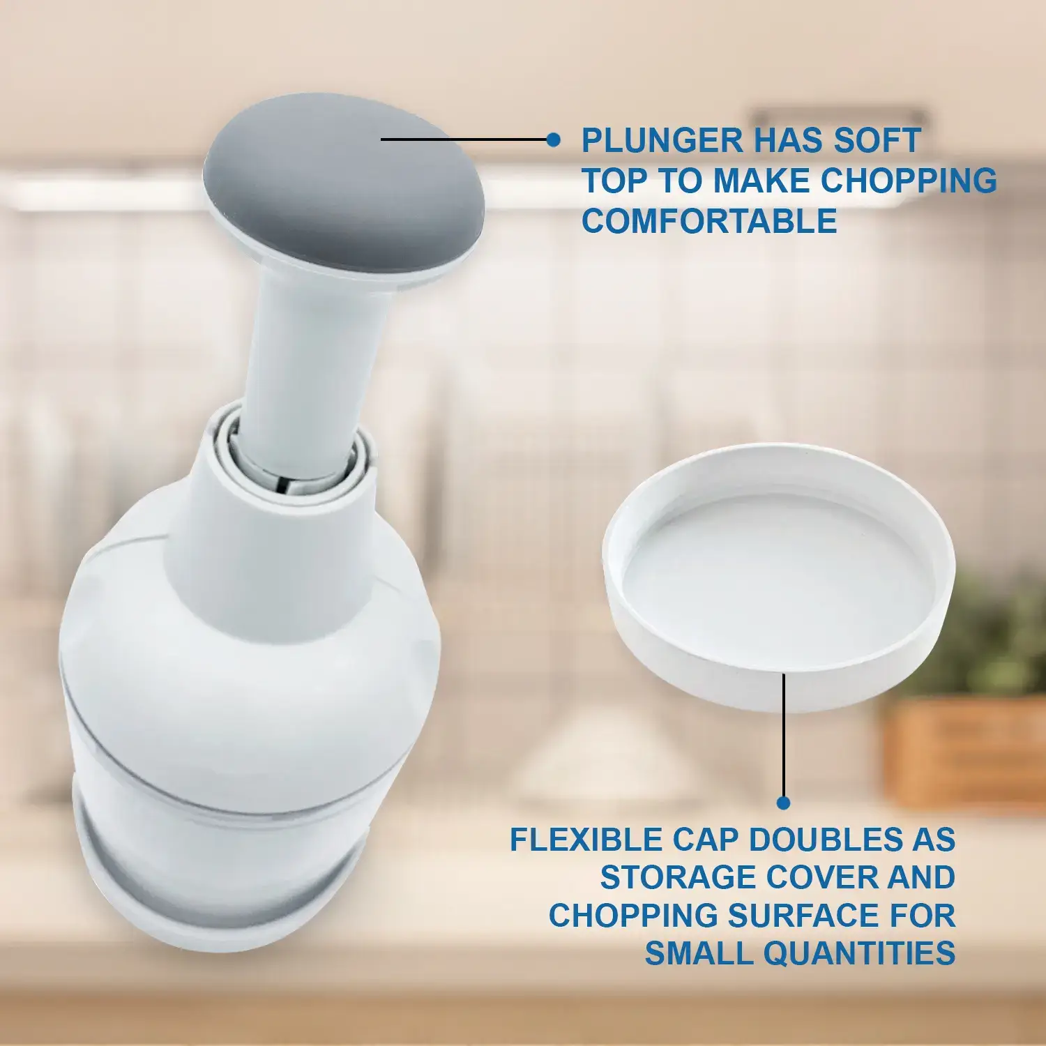 Kitchen Fruit Utensil - Pampered Chef Food Chopper - Dishwasher Safe & Clear Design