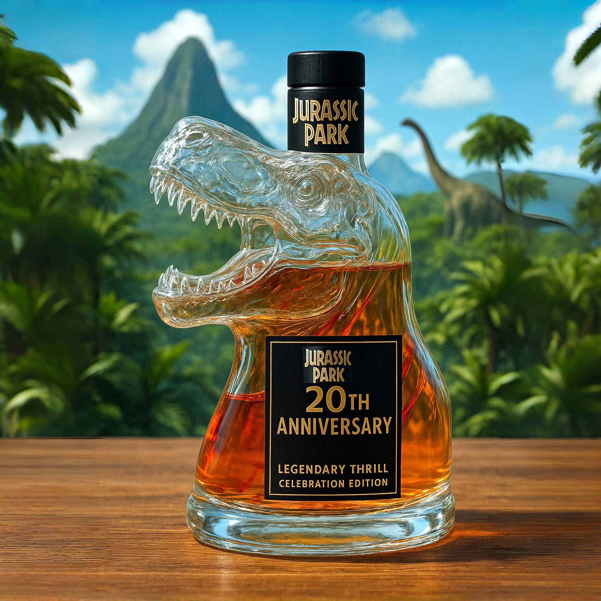 Jurassic Park Whiskey Bottle Collector's Edition