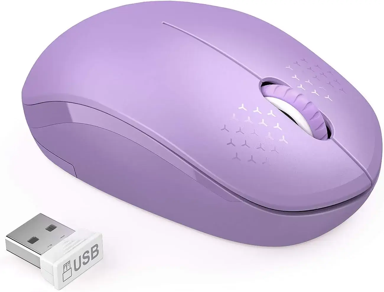 seenda Wireless Mouse, 2.4G Noiseless Mouse with USB Receiver - Portable Computer Mice for PC, Tablet, Laptop with Windows System - Mint Green