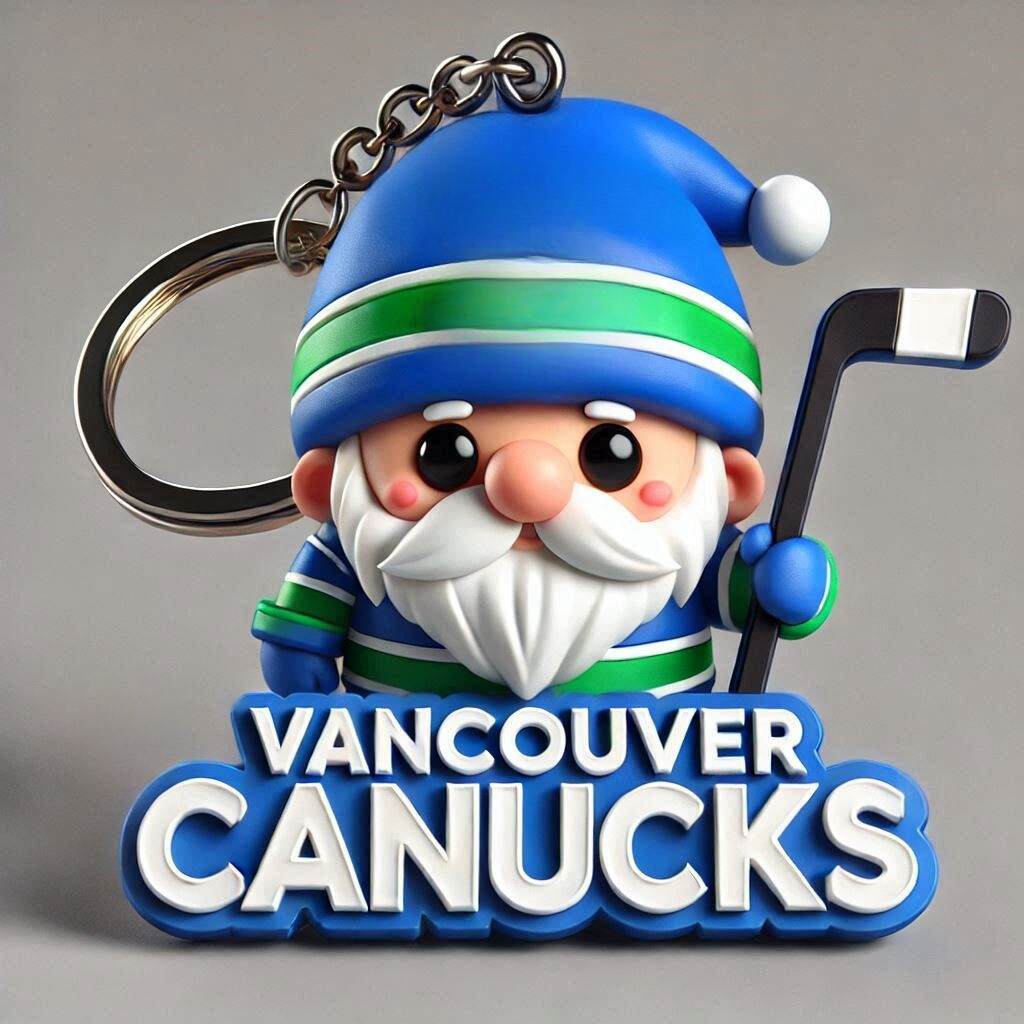 Hockey Gnome Keychain