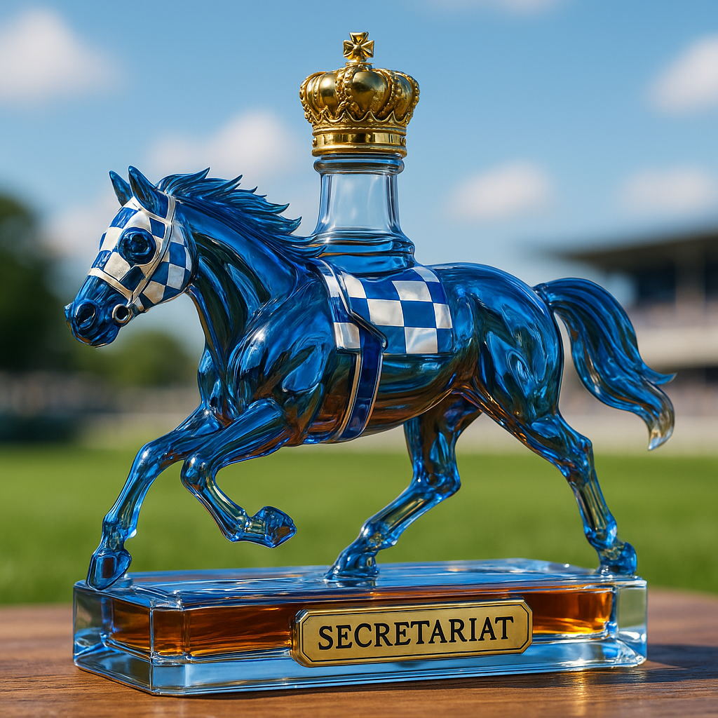 The Legendary Racehorse Secretariat Whiskey Bottle