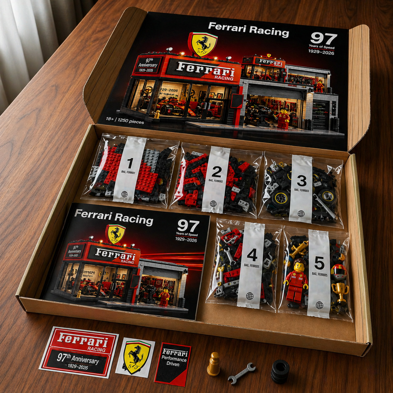 Ferrari Racing 97th Anniversary Garage Set
