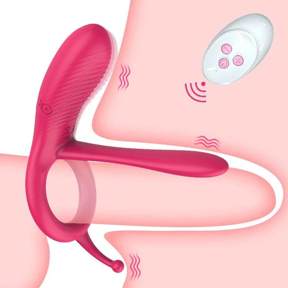 Long Tongue Cock Sleeve Ring Vibrator – 10 Frequencies