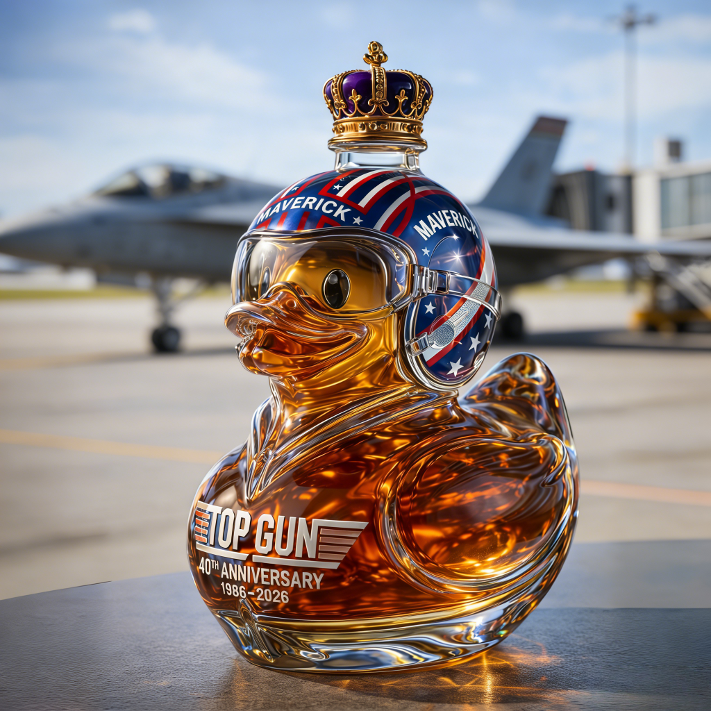 Top Gun 40th Anniversary Maverick Duck Whisky Decanter