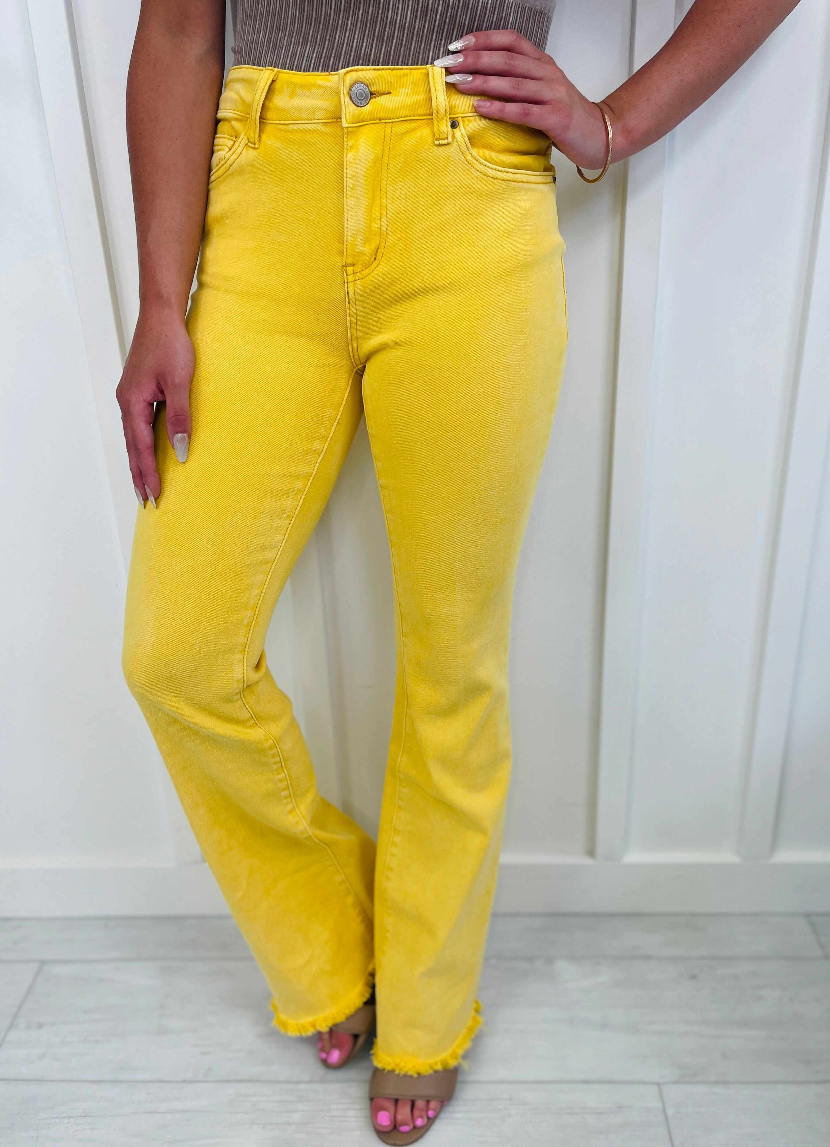 DOORBUSTER! Hello Sunshine Flare Jeans