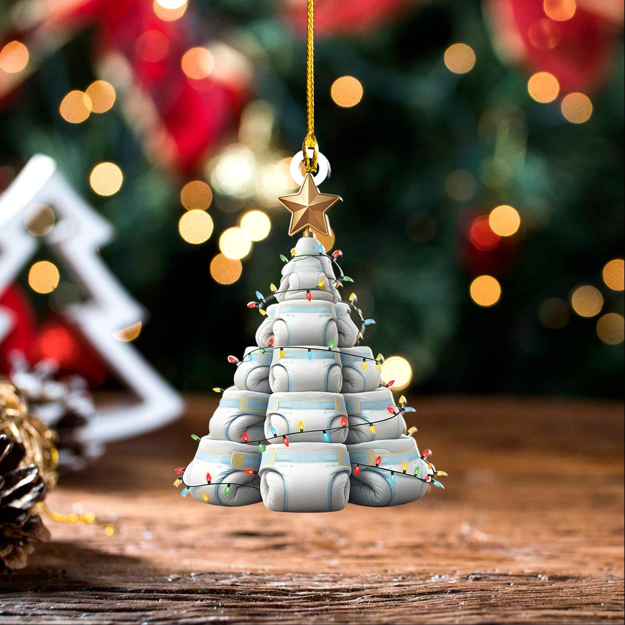 Christmas Baby Diapers Ornament