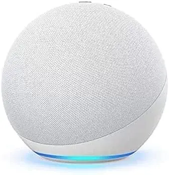 Echo (4th Gen) | With premium sound, smart home hub, and Alexa | Glacier White