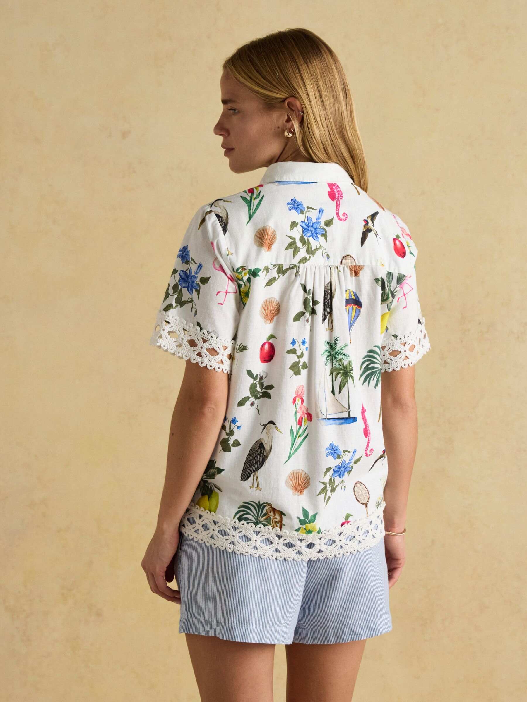 Isobel Multi Crochet Shirt