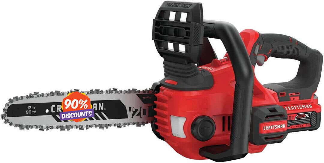 CRAFTSMAN V20* Cordless Chainsaw, 12-Inch (CMCCS620M1)