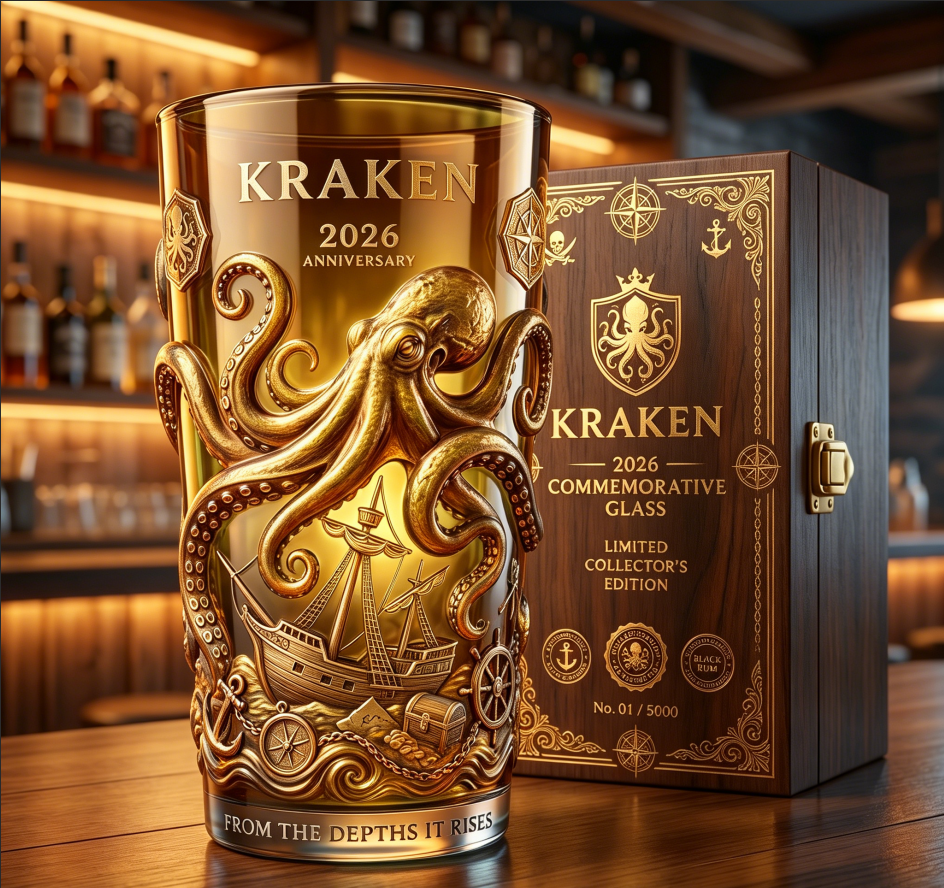 Kraken 2026 Anniversary Collector's Glass