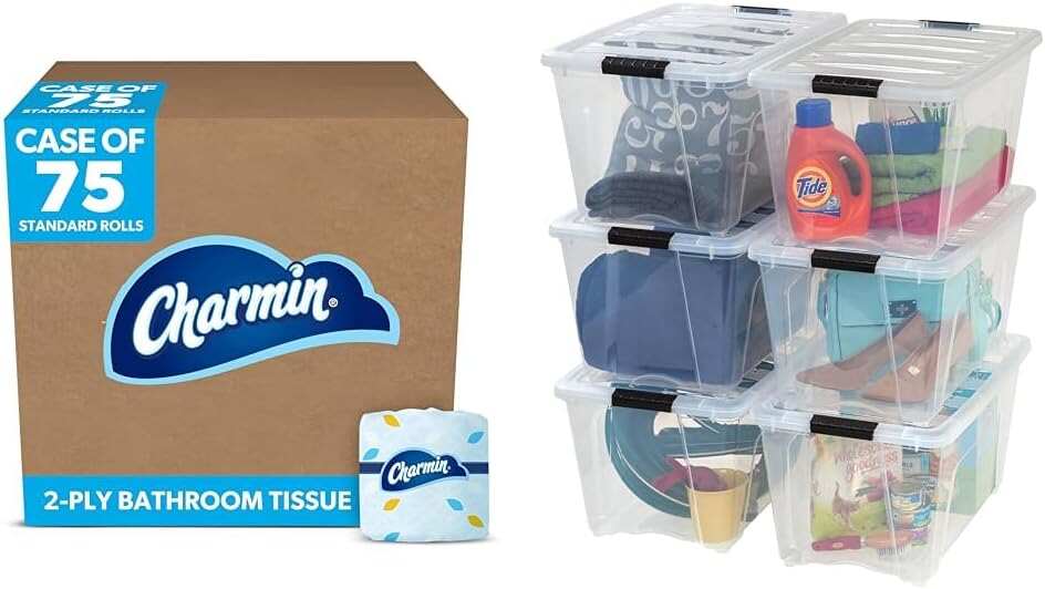 P&G PROFESSIONAL Charmin Toilet Paper Bulk for Businesses, Individually Wrapped for Commercial Use, 2-ply Standard Roll with 450 Sheets/Roll (Case of 75)