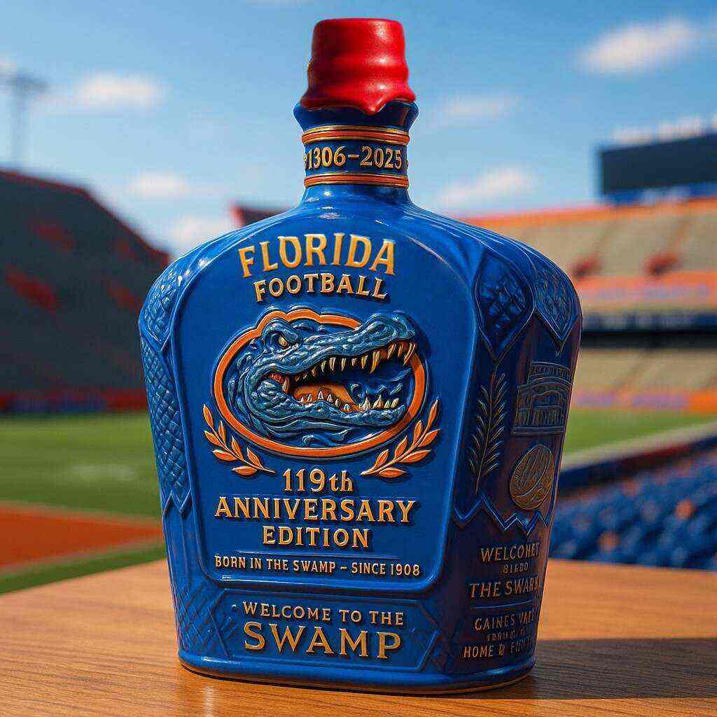 UF Football 119th Anniversary Whiskey Bottle