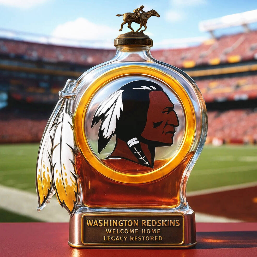 Washington Redskins Returns Whiskey Bottle